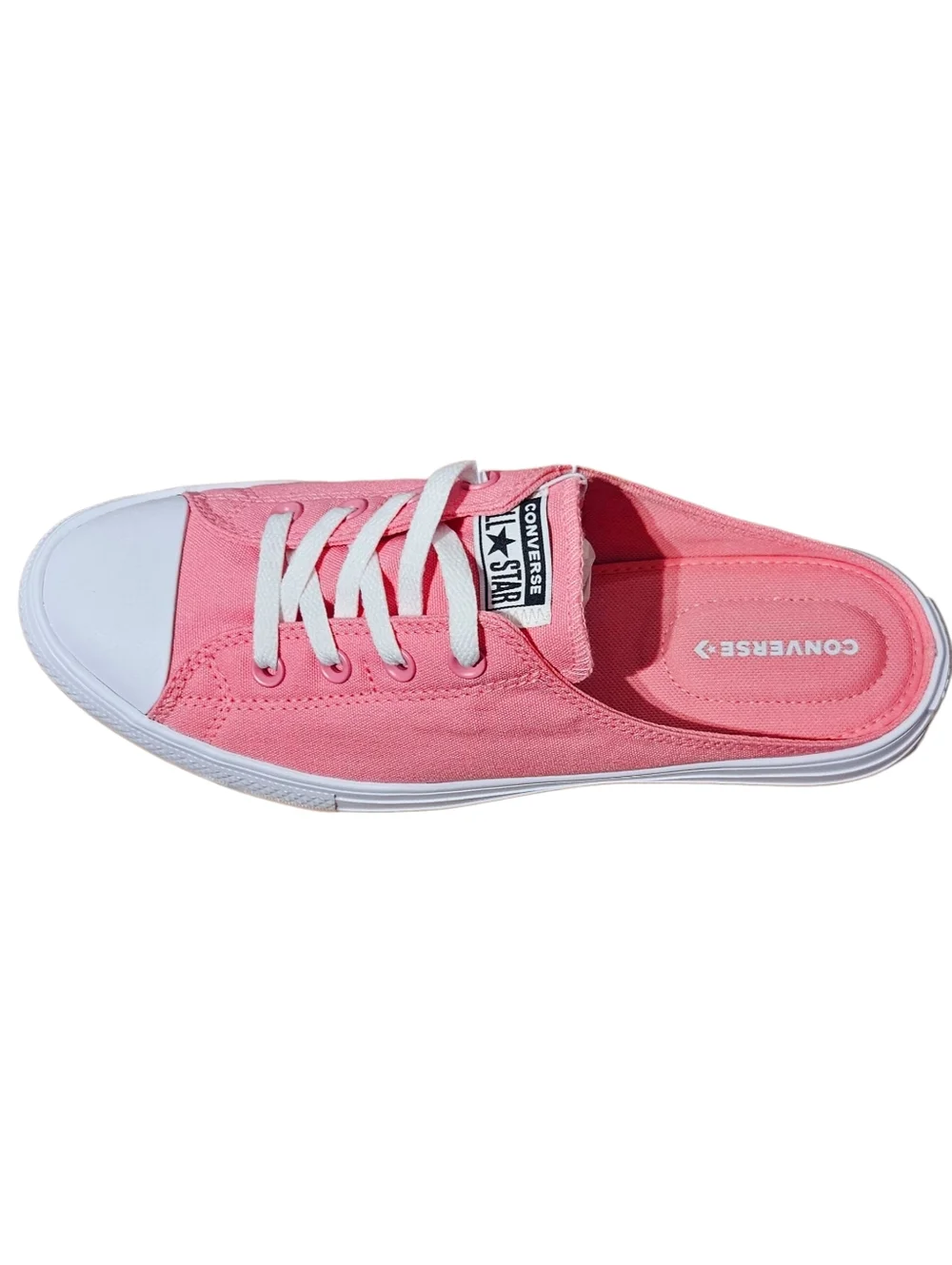 Converse All Star Women's Pink White Slip-On Backless Low-Top Sneakers 11.5 NWT - Picture 3 of 4